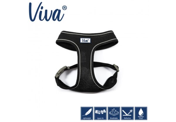 Ancol Viva Mesh Dog Comfort Harness - Black